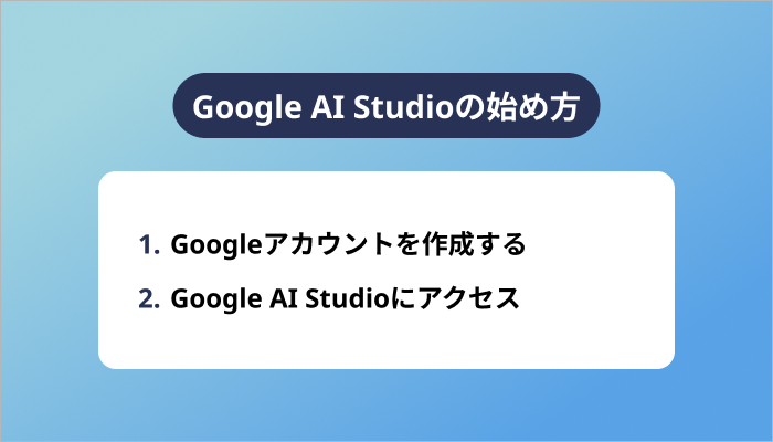 Google AI Studioの始め方