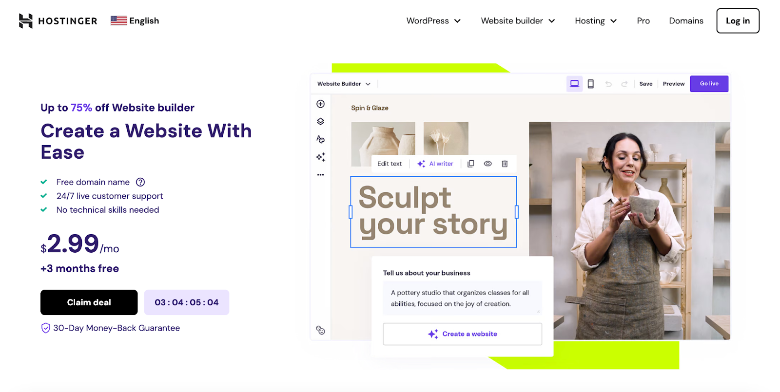 Hostinger Website Builder (Zyro)