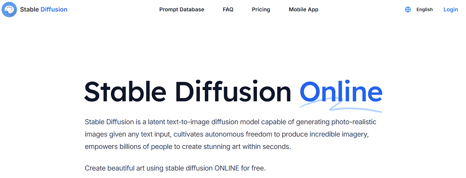 Stable Diffusion Online