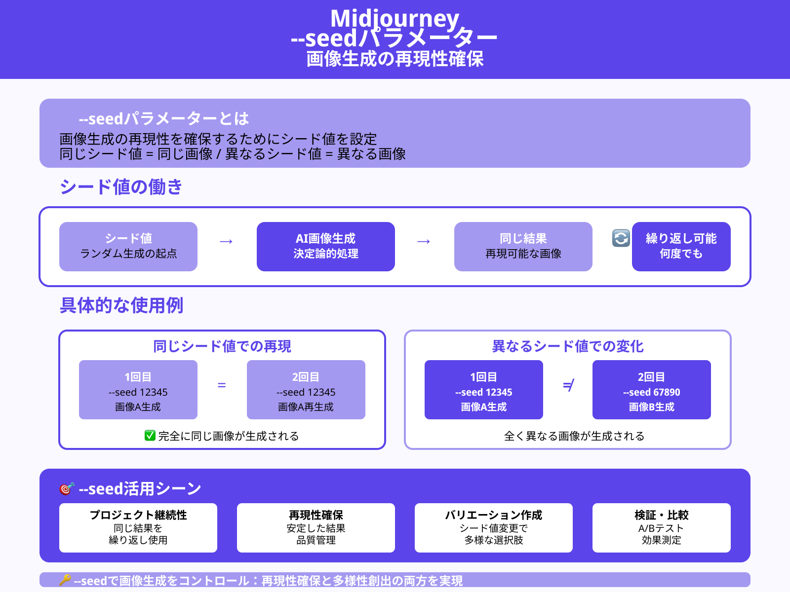 --seed（シード値設定）