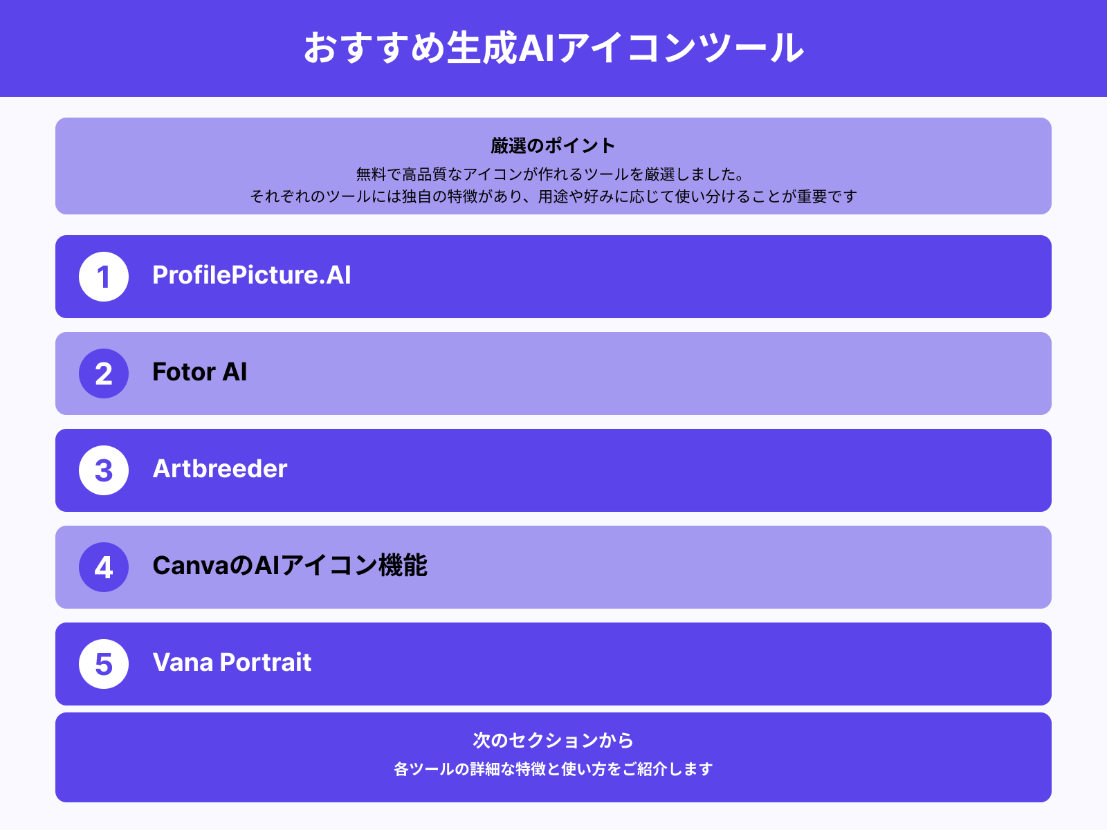 アイコン作成におすすめの無料生成AIツール5選