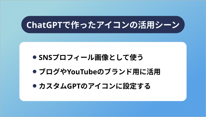 ChatGPTで作ったアイコンの活用シーン