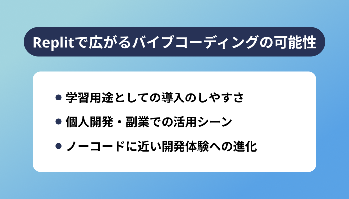 Replitで広がるバイブコーディングの可能性