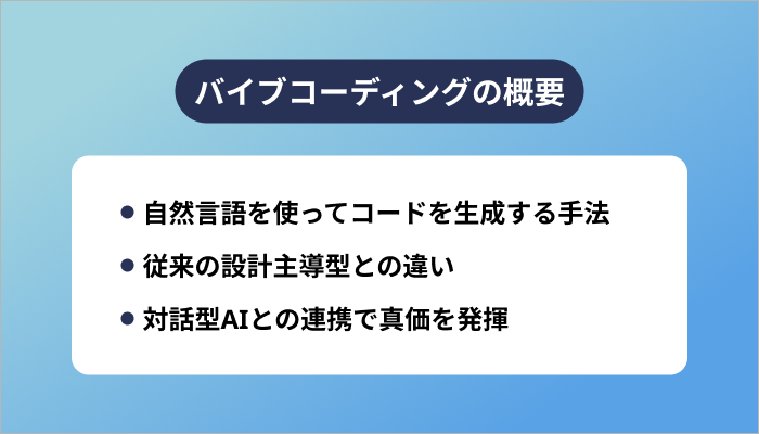 バイブコーディングの概要