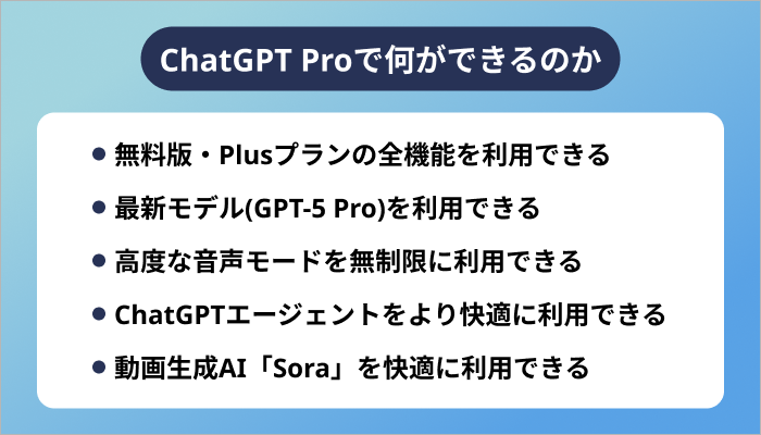 ChatGPT Proで何ができるのか【無料版/Plusとの違い】