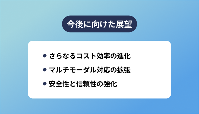 今後に向けた展望