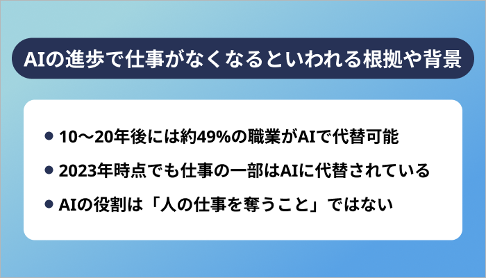 AIの進歩で仕事はなくなるのか