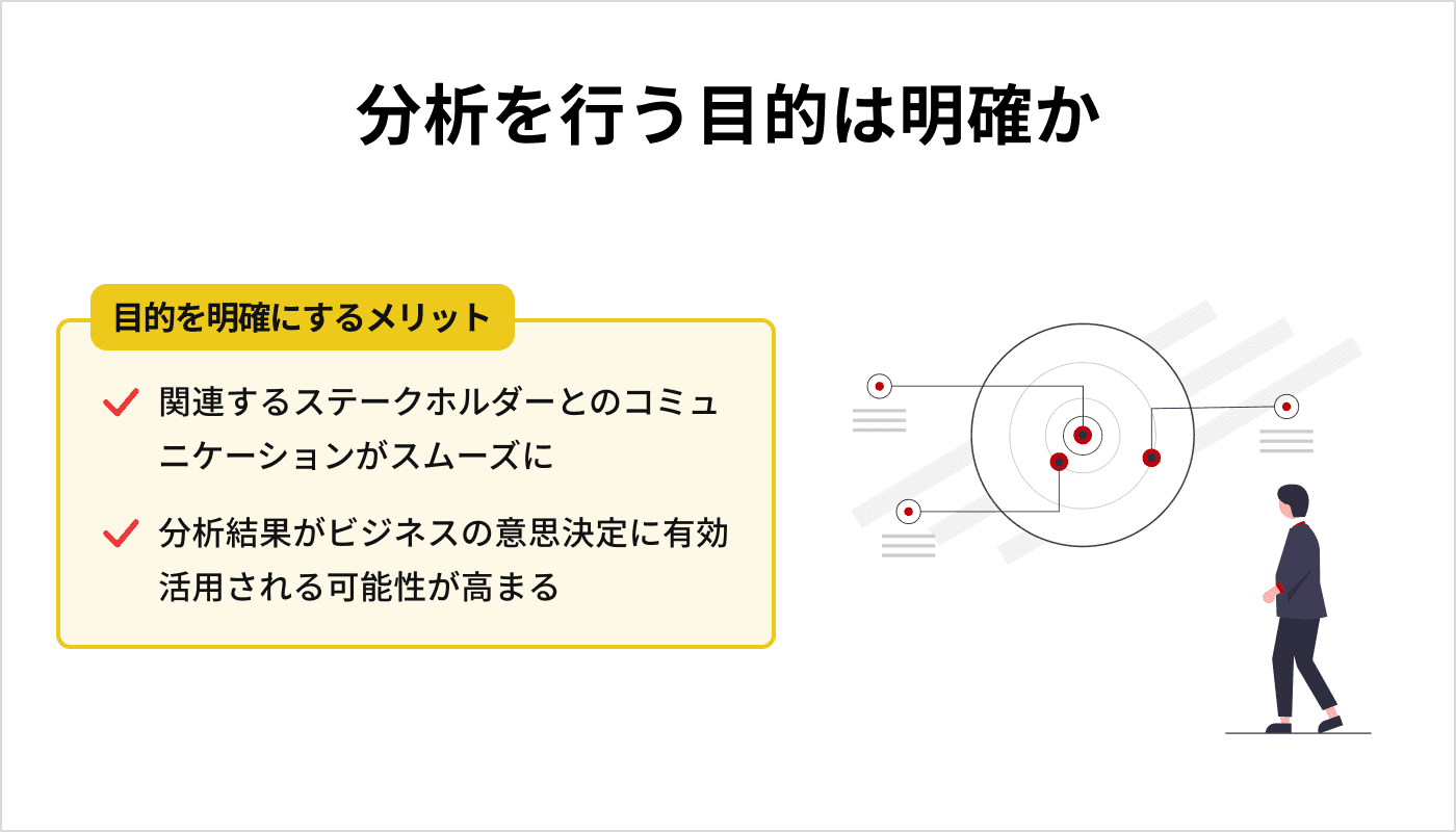 分析を行う目的は明確か