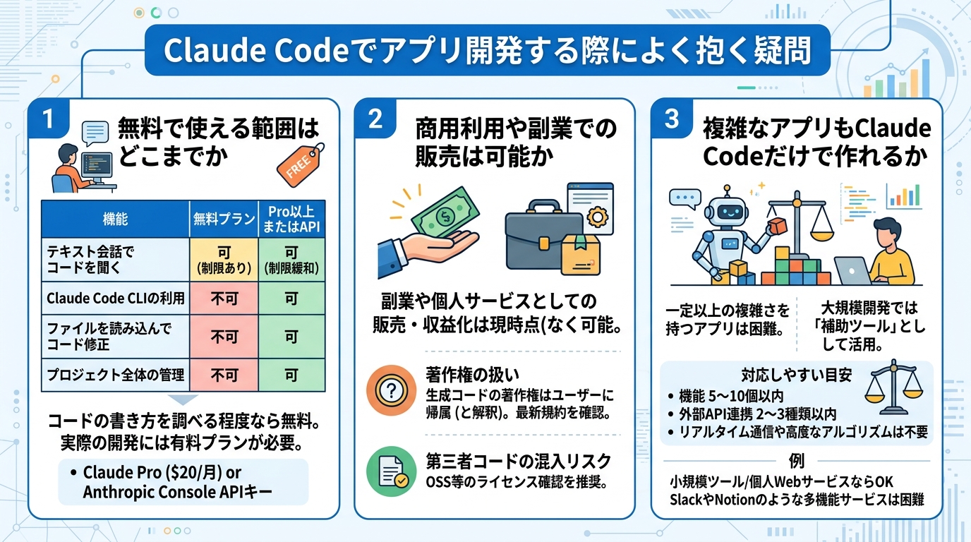 Claude Codeでアプリ開発する際によく抱く疑問