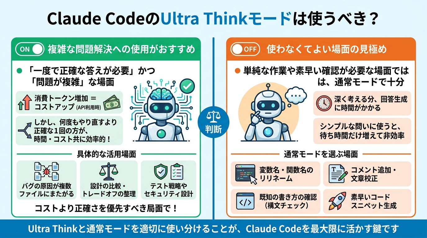 Claude CodeのUltra Thinkモードは使うべき？