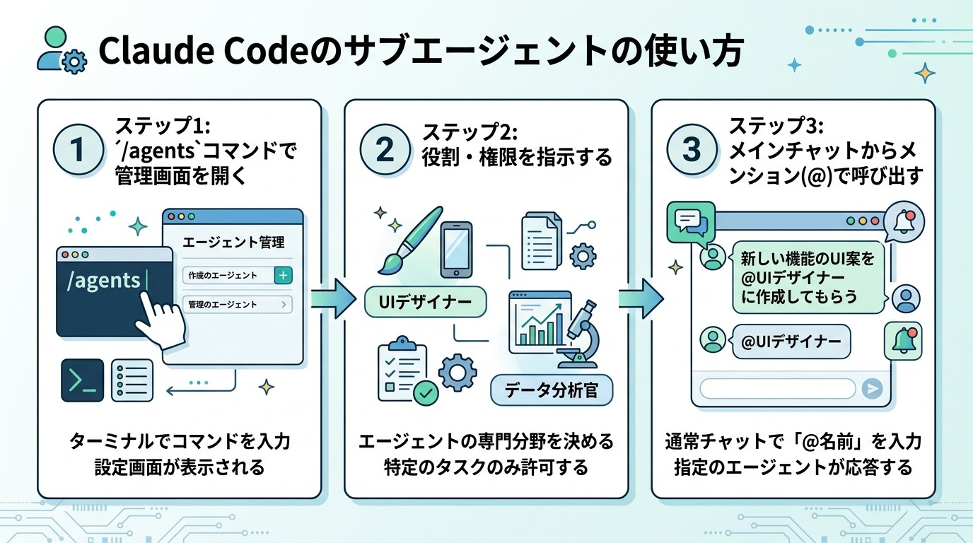 Claude Codeのサブエージェントの使い方