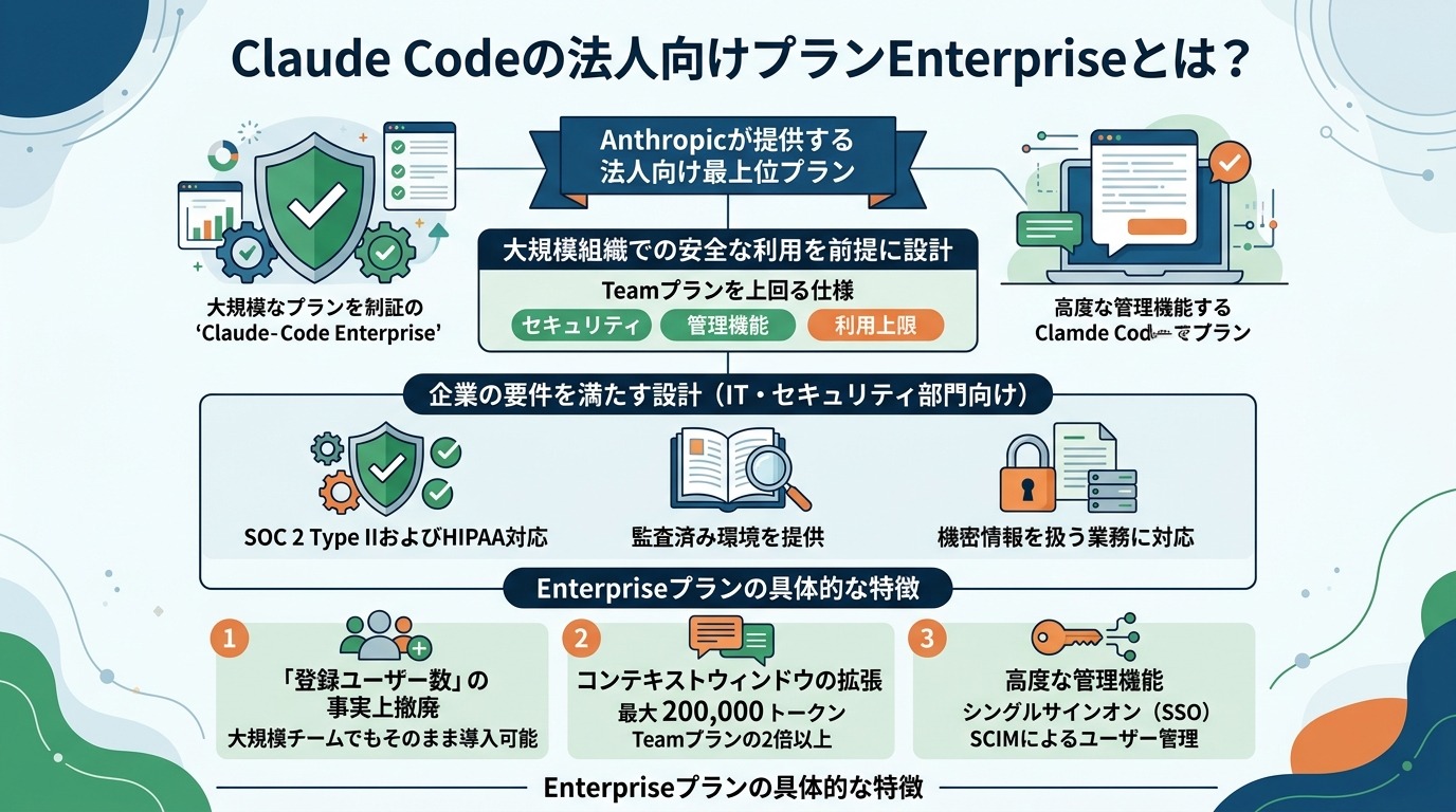 Claude Codeの法人向けプランEnterpriseとは？