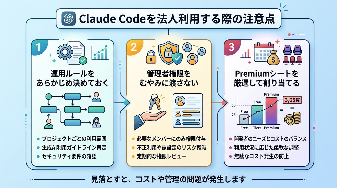 Claude Codeを法人利用する際の注意点