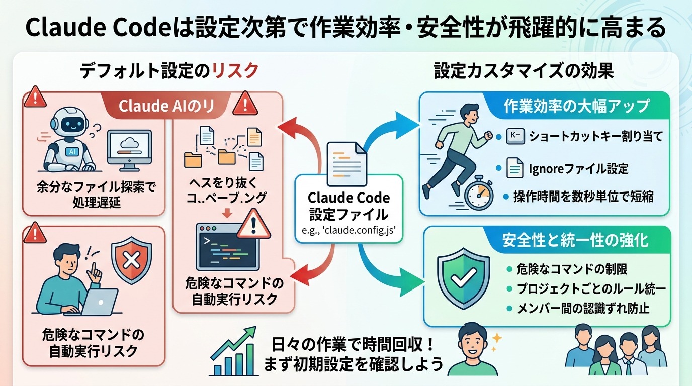 Claude Codeは設定次第で作業効率・安全性が飛躍的に高まる