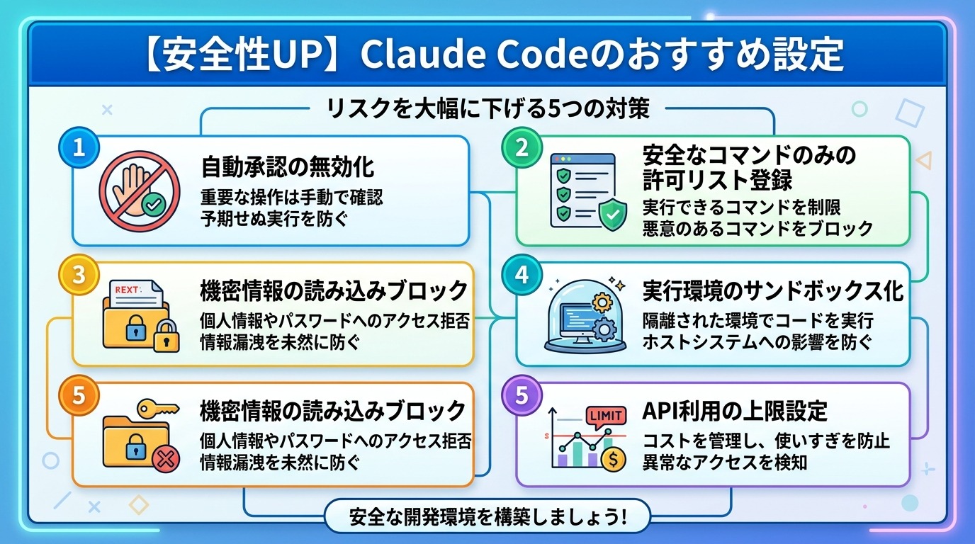 【安全性UP】Claude Codeのおすすめ設定