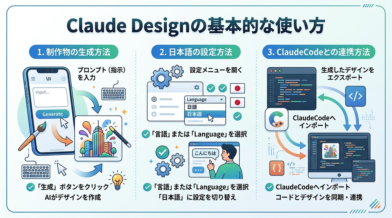 Claude Designの基本的な使い方