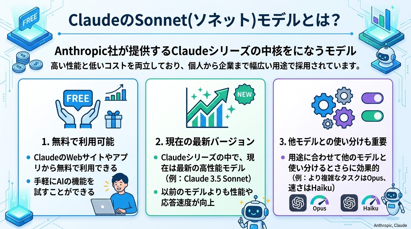 ClaudeのSonnet(ソネット)モデルとは？