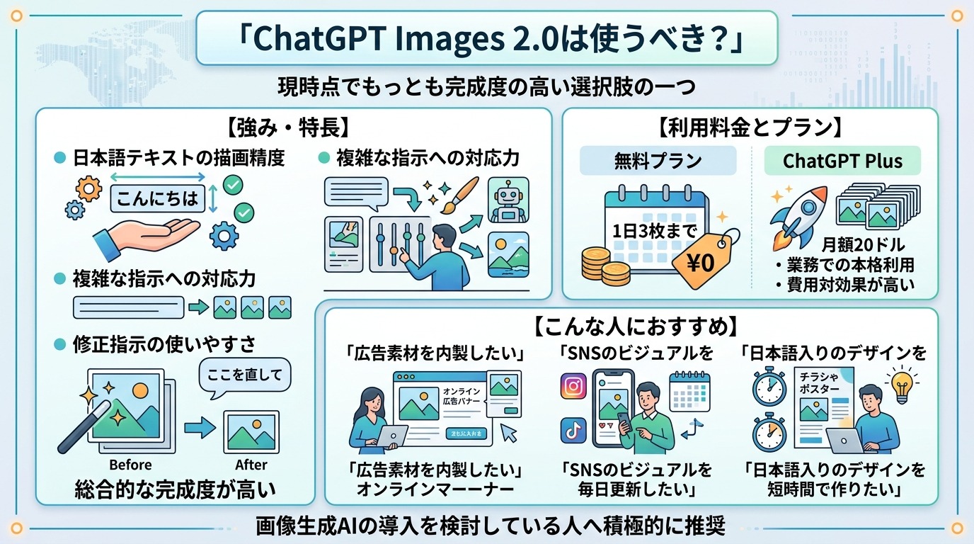ChatGPT Images 2.0は使うべき？