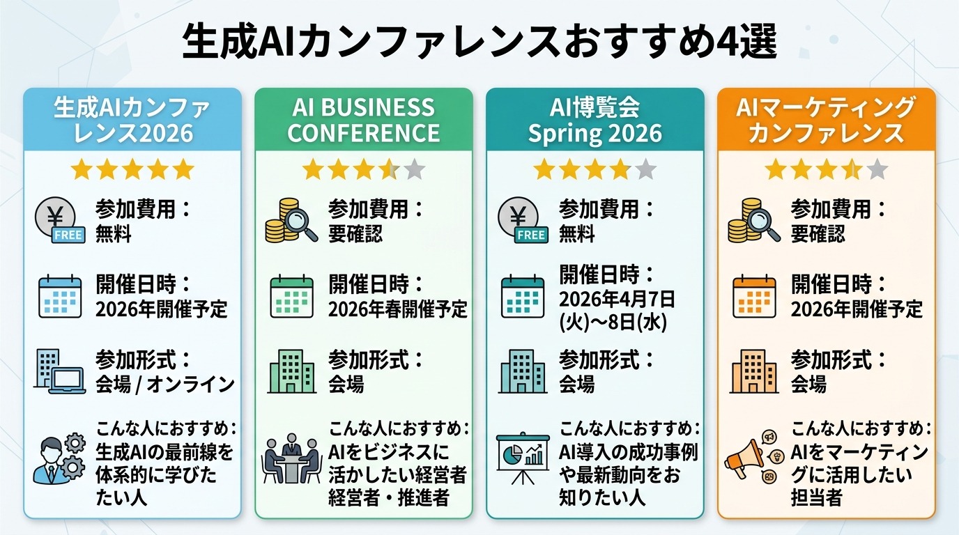 生成AIカンファレンスおすすめ6選