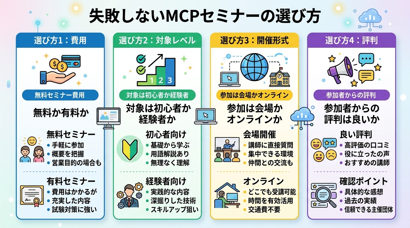 失敗しないMCPセミナーの選び方