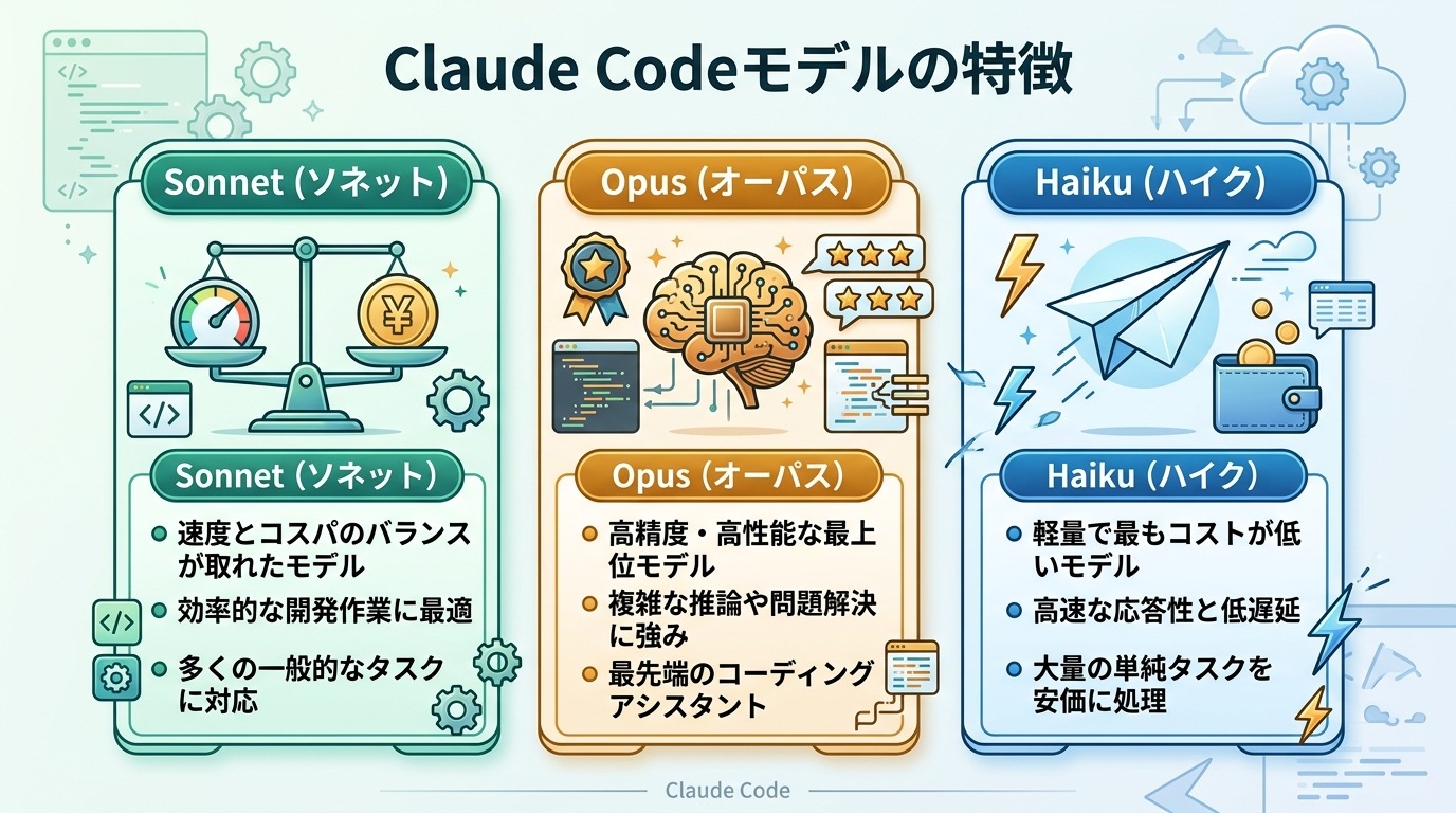 Claude Codeモデルの特徴