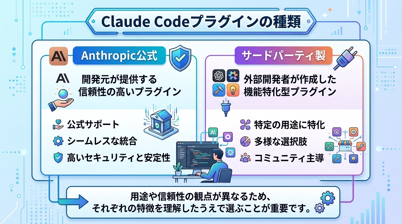 Claude Codeプラグインの種類