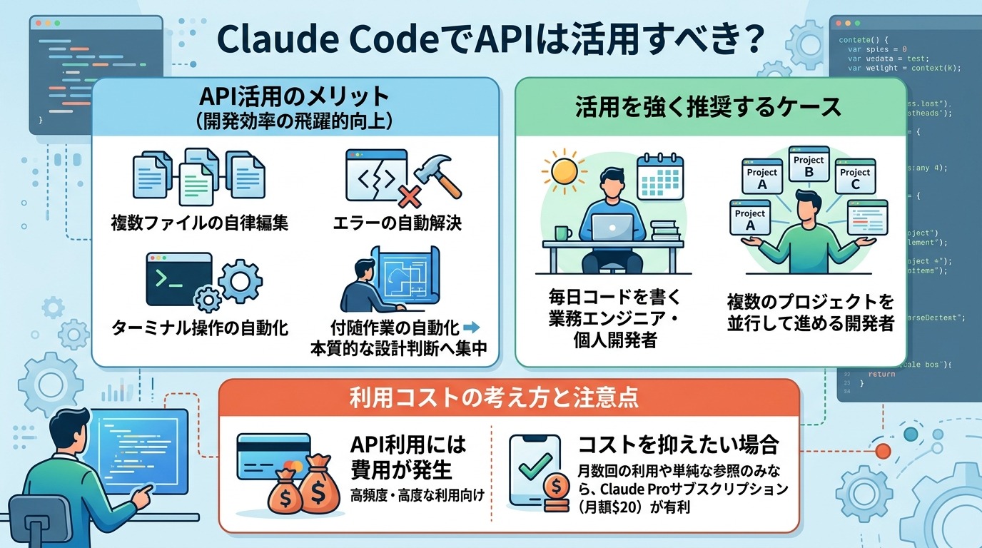 Claude CodeでAPIは活用すべき？