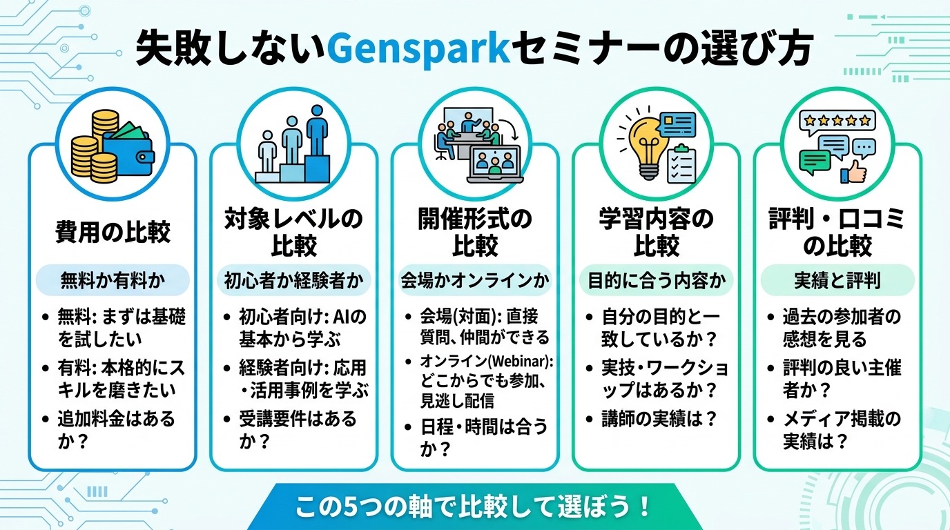 失敗しないGensparkセミナーの選び方