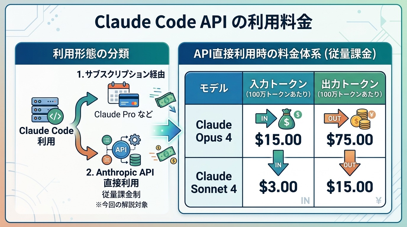 Claude Code APIの利用料金