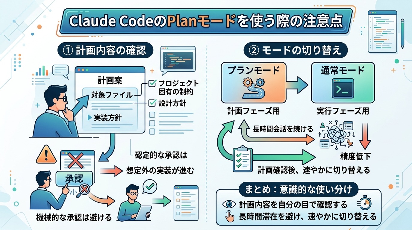Claude CodeのPlanモードを使う際の注意点
