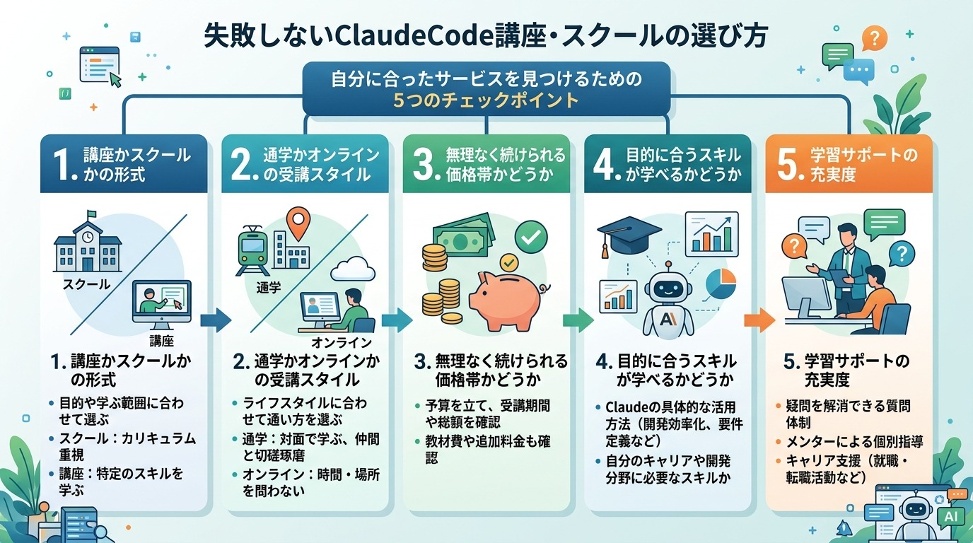 失敗しないClaude Code講座・スクールの選び方