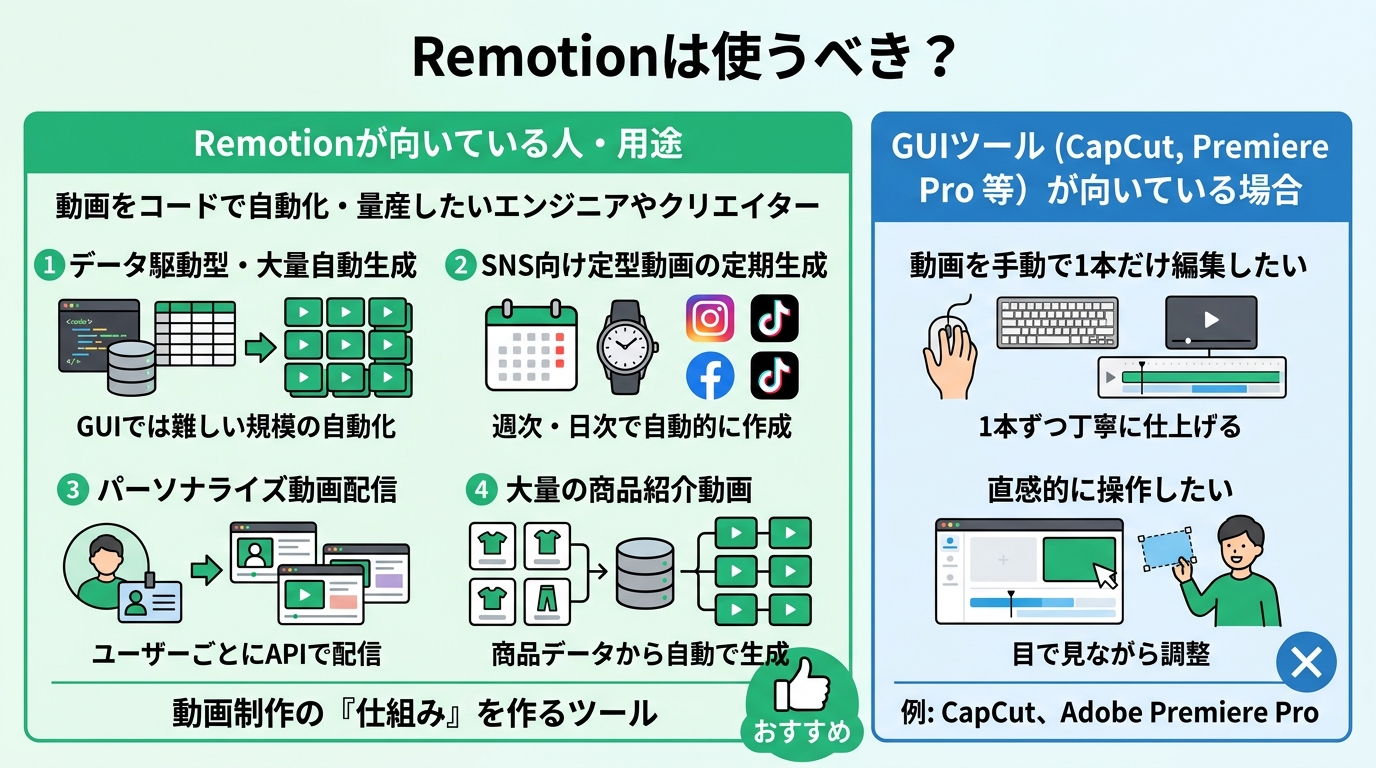 Remotionは使うべき？
