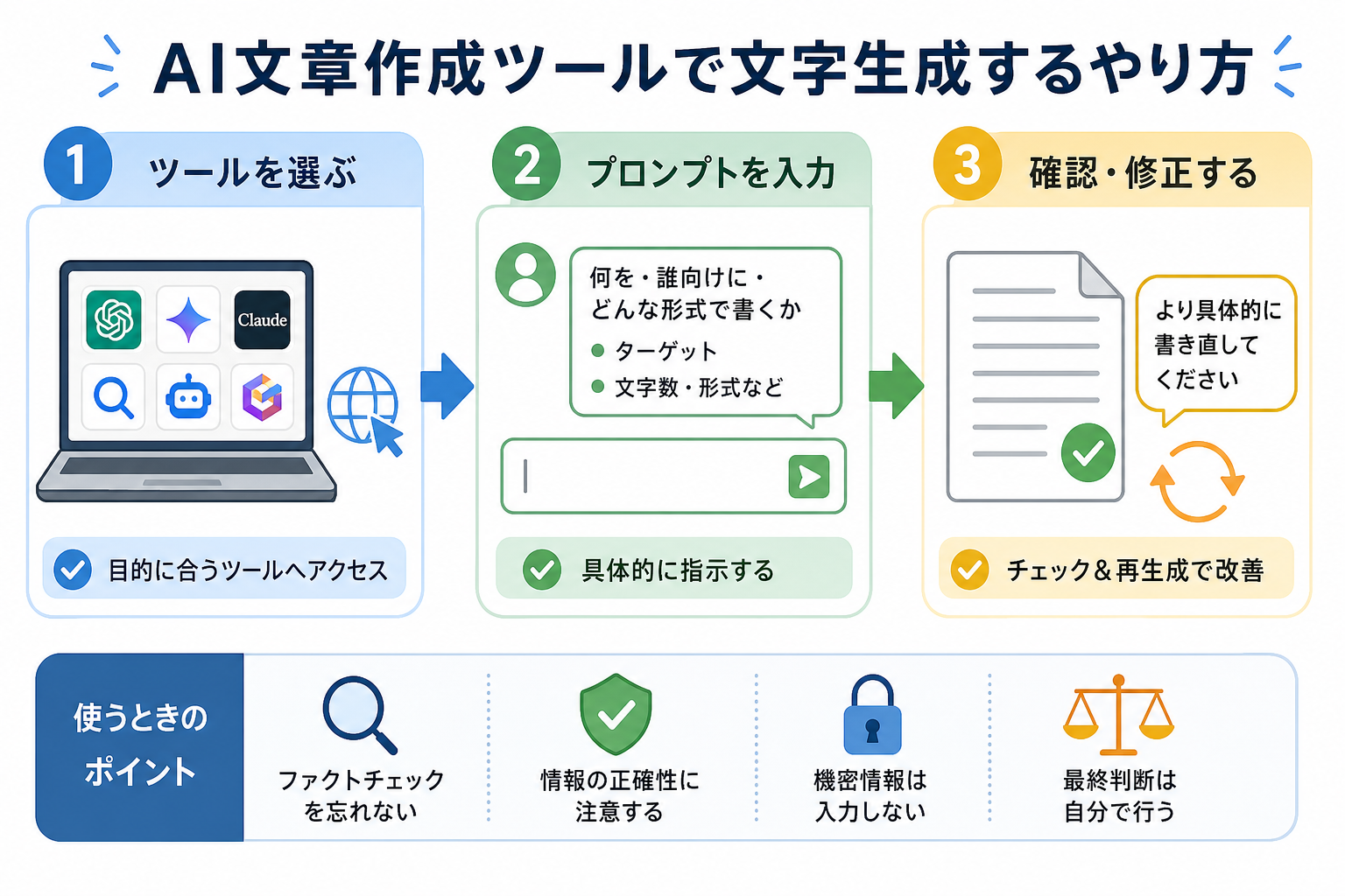 AI文章作成ツールで文字生成するやり方