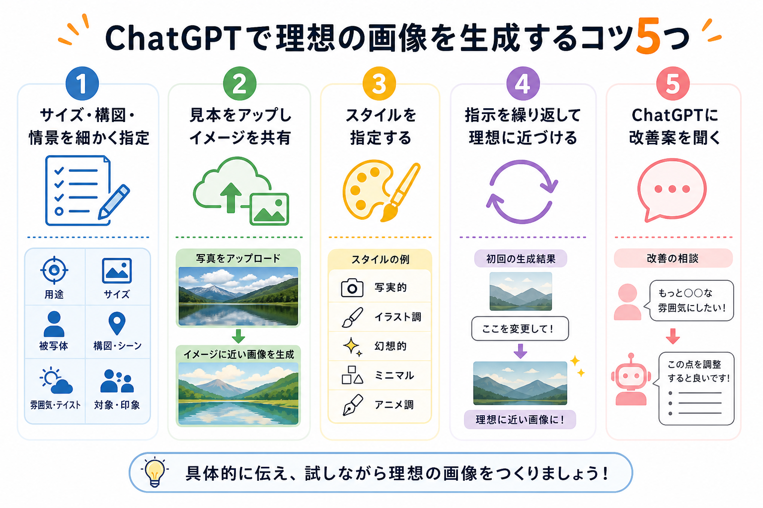 ChatGPTで理想の画像を生成するコツ5つ