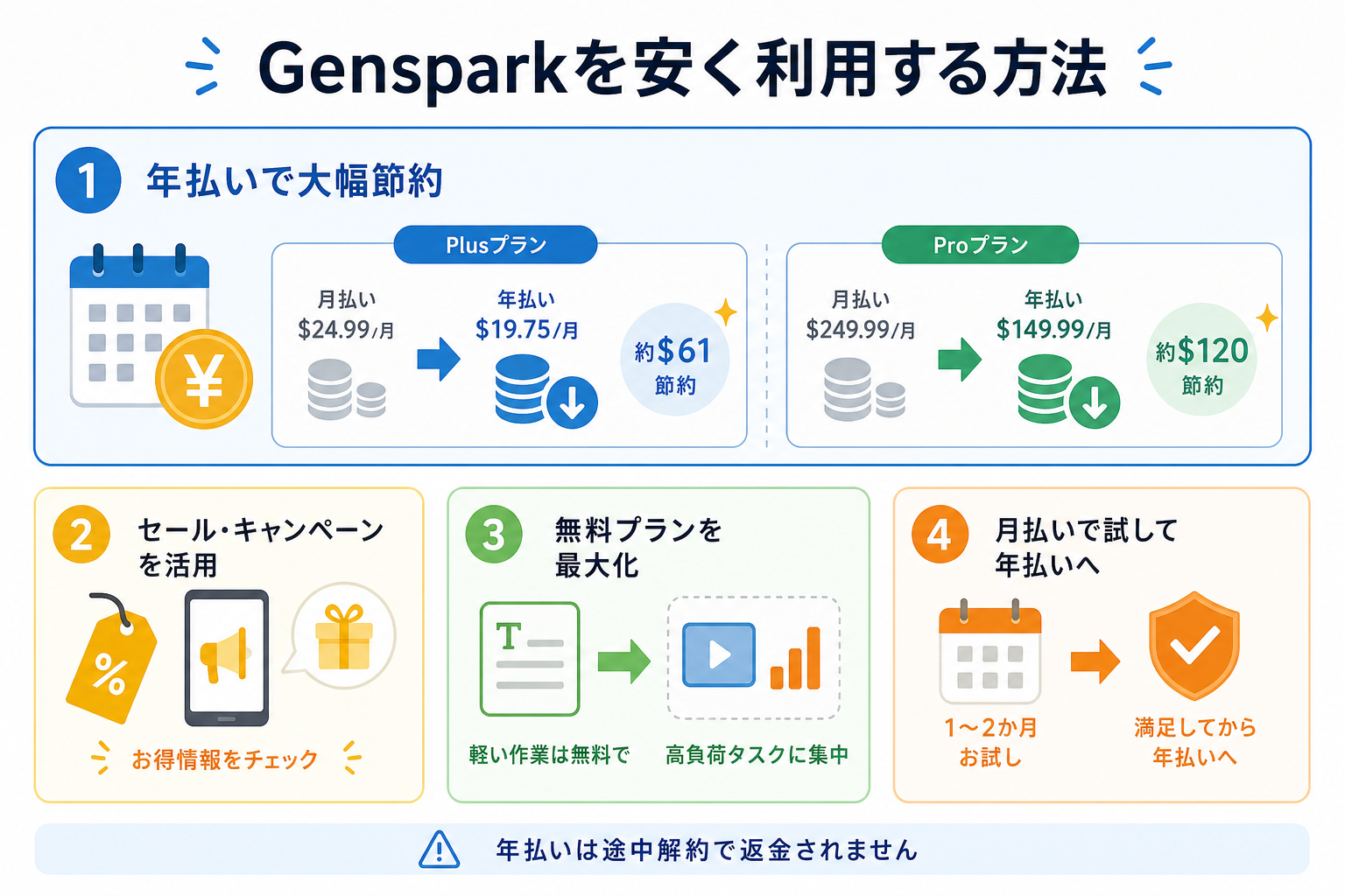 Gensparkを安く利用する方法