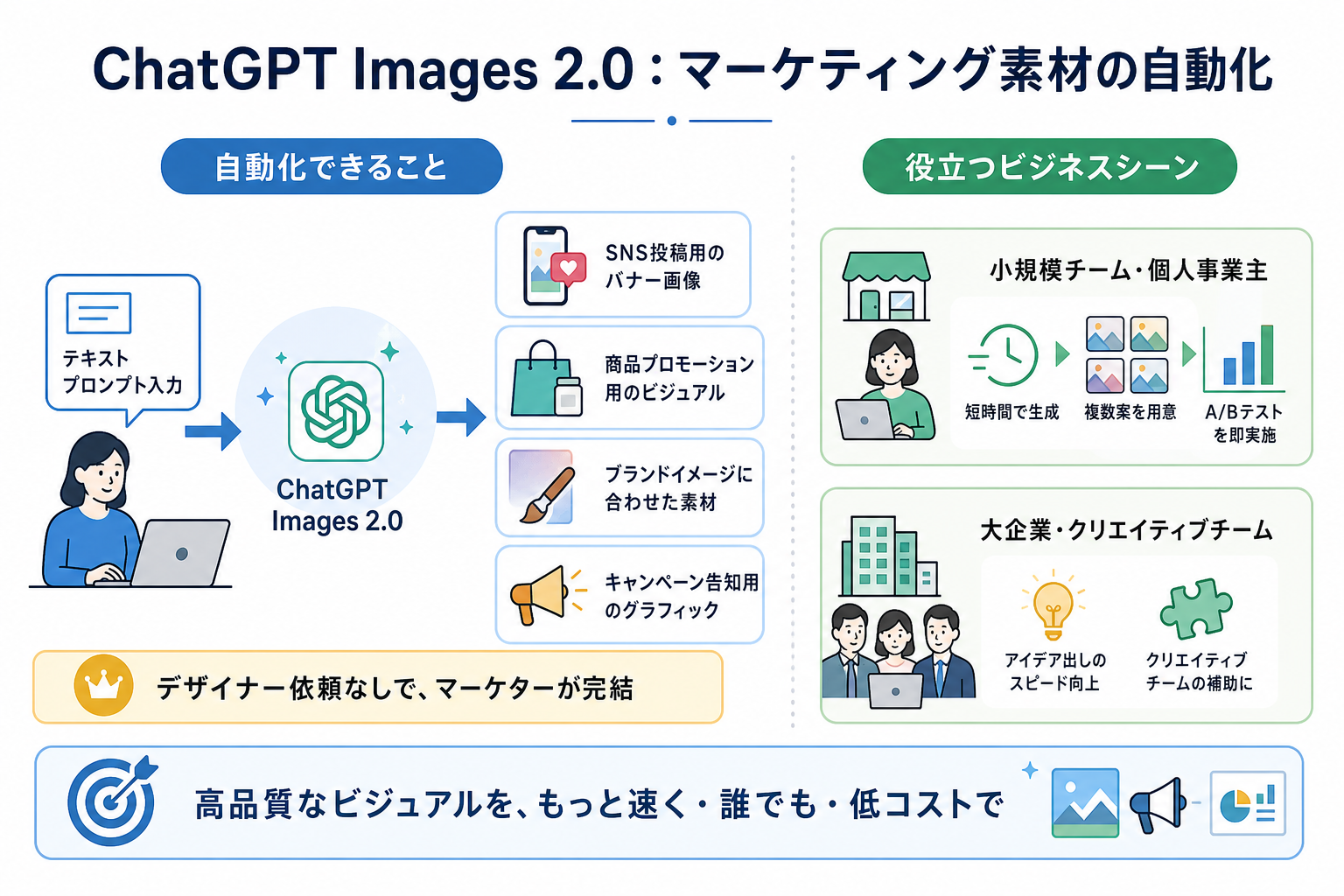 ChatGPT Images 2.0:マーケティング素材の自動化