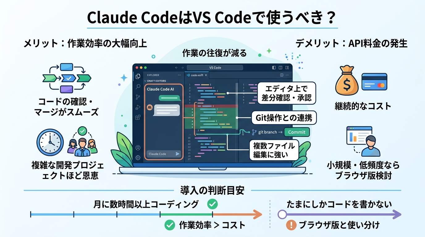 Claude CodeはVS Codeで使うべき？