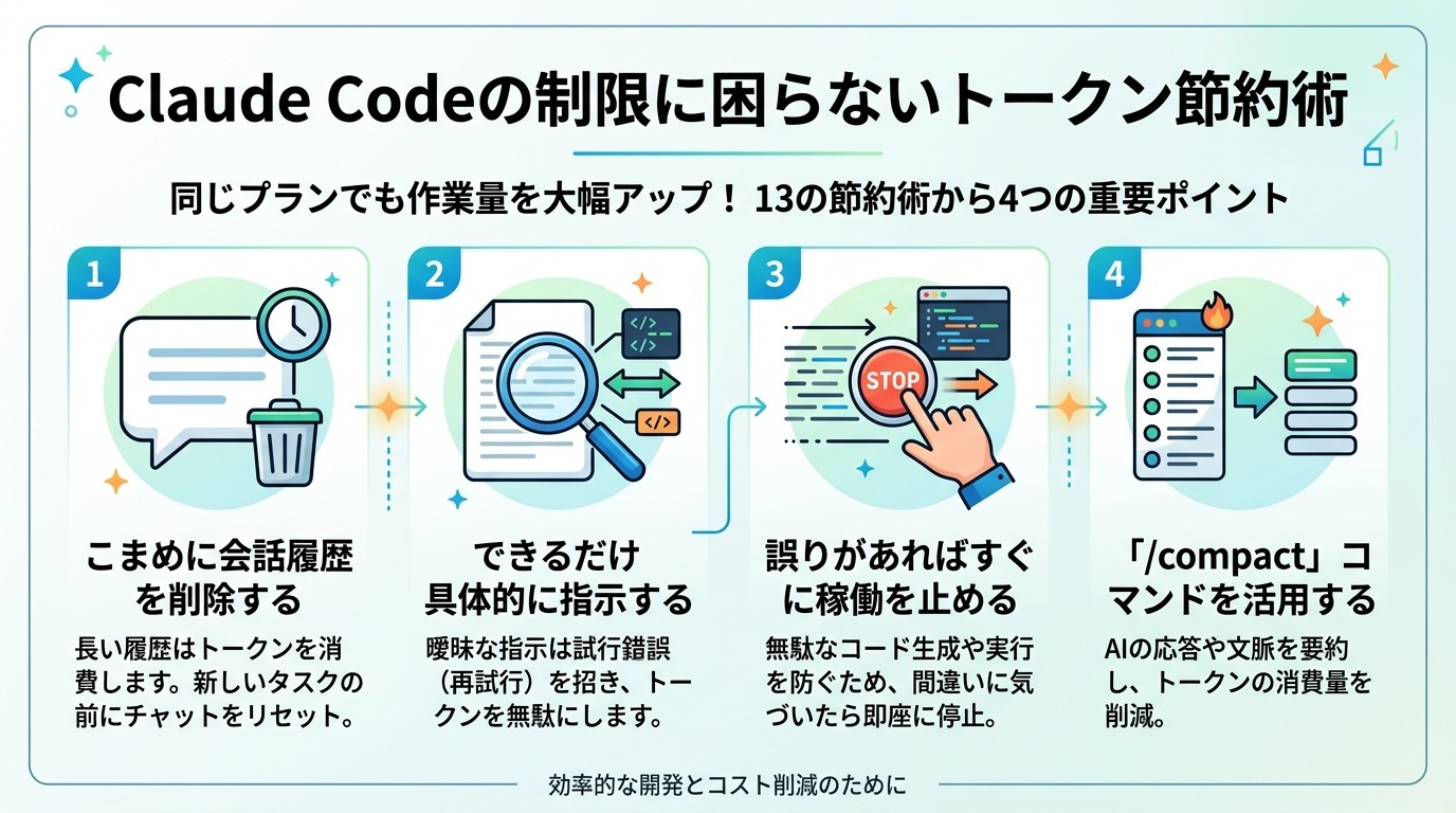 Claude Codeの制限に困らないトークン節約術