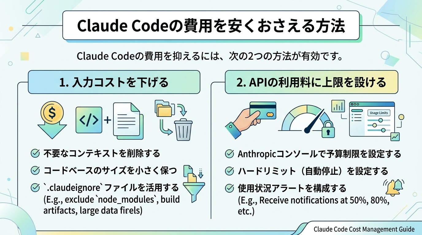 Claude Codeの費用を安くおさえる方法