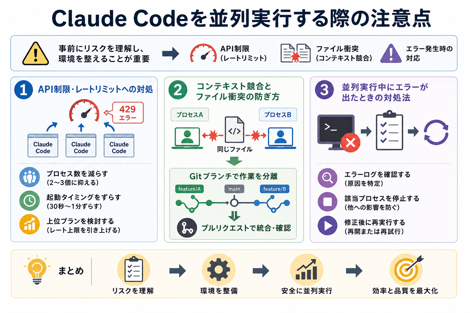 Claude Codeを並列実行する際の注意点