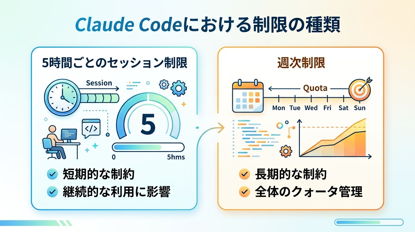 Claude Codeにおける制限の種類