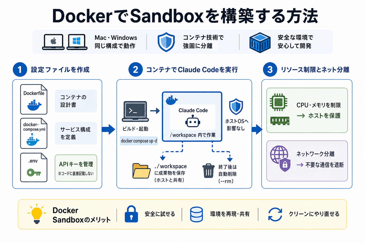 DockerでSandboxを構築する方法