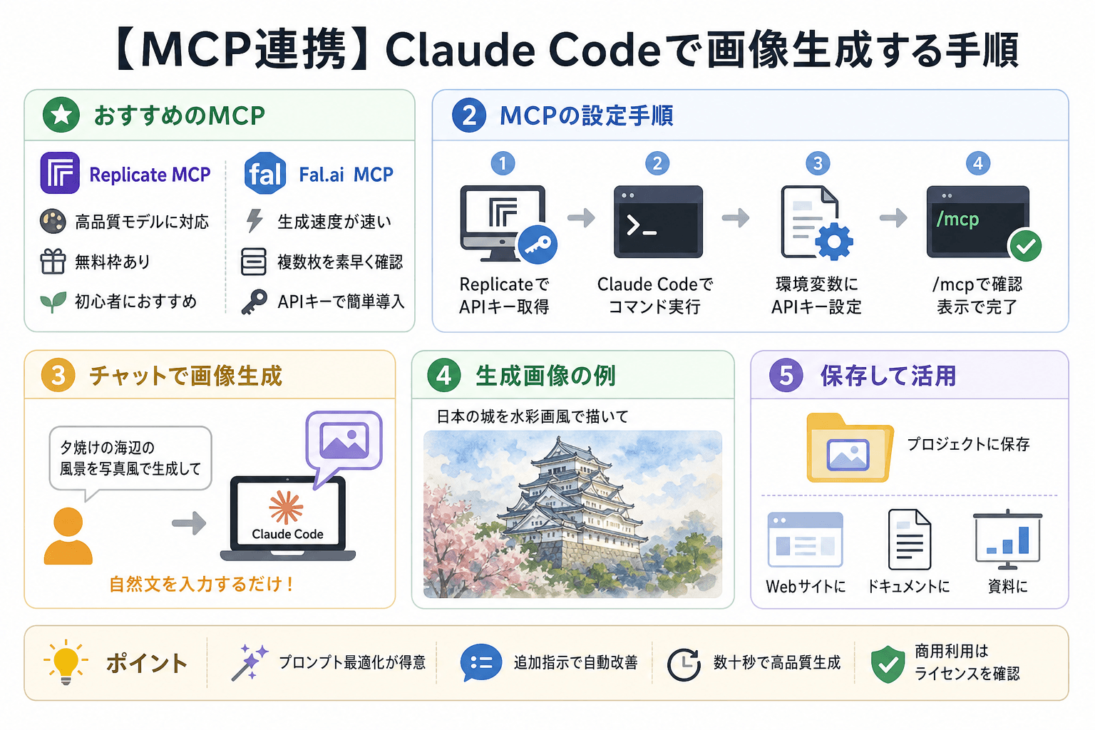 【MCP連携】Claude Codeで画像生成する手順