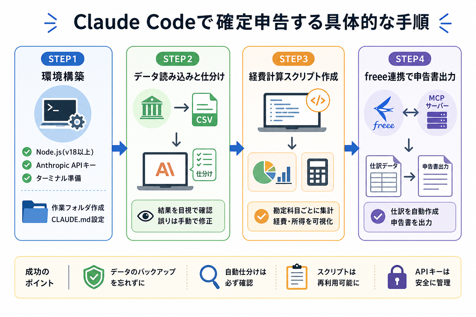 Claude Codeで確定申告する具体的な手順