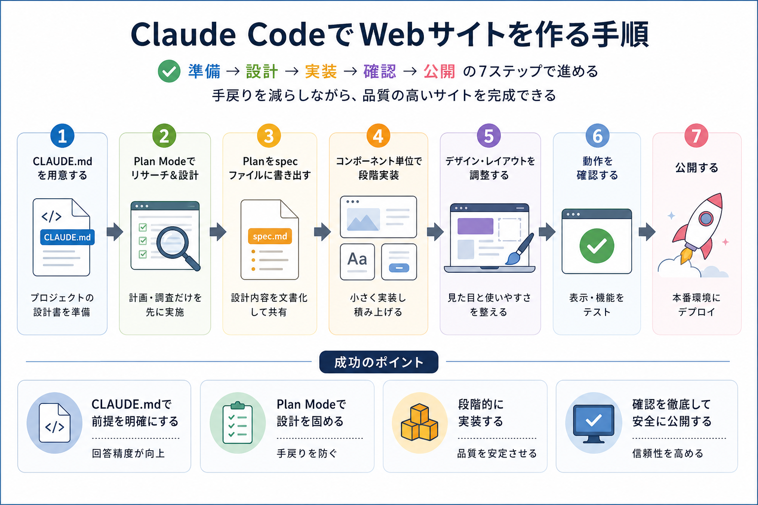 Claude CodeでWebサイトを作る手順