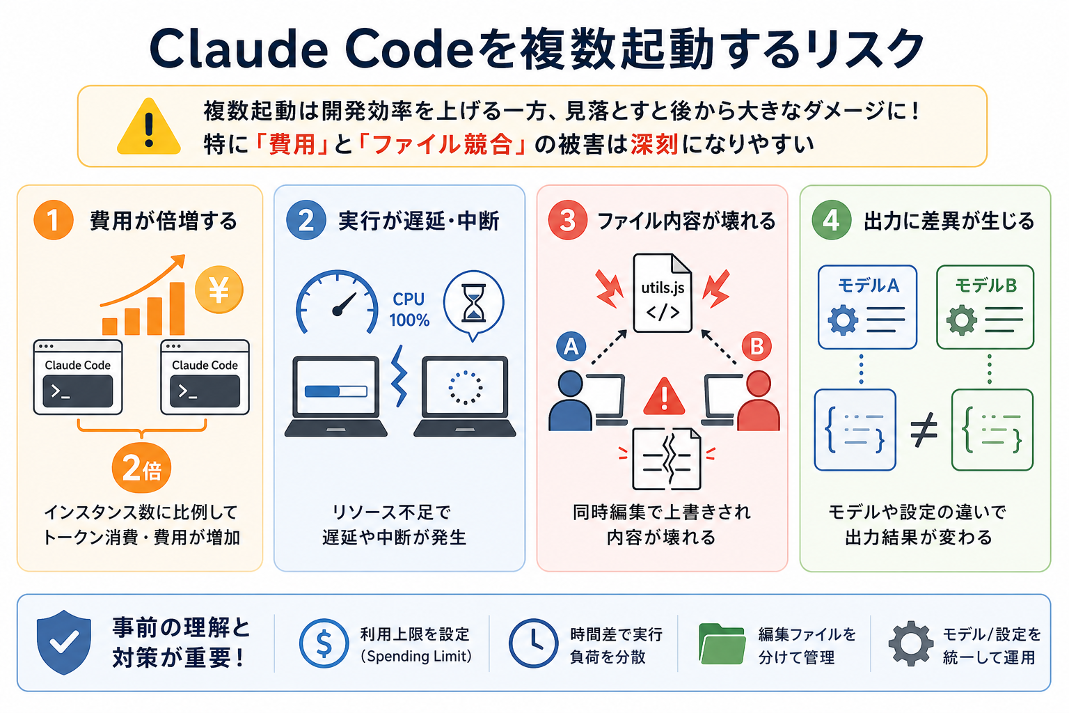 Claude Codeを複数起動するリスク