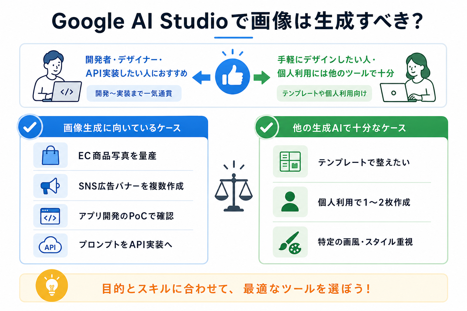 Google AI Studioで画像は生成すべき？