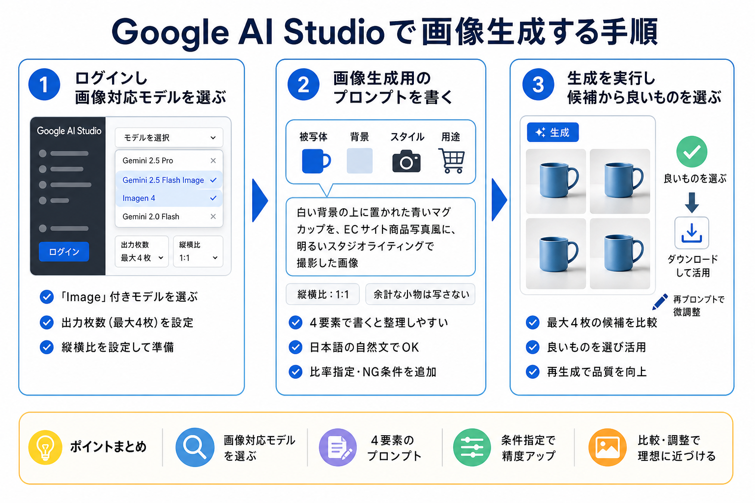 Google AI Studioで画像生成する手順
