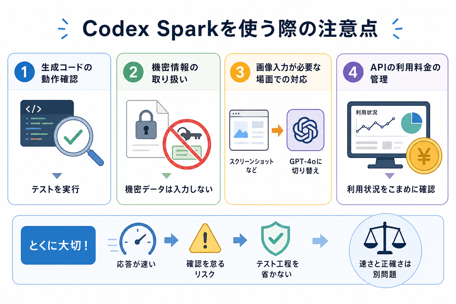 Codex Sparkを使う際の注意点