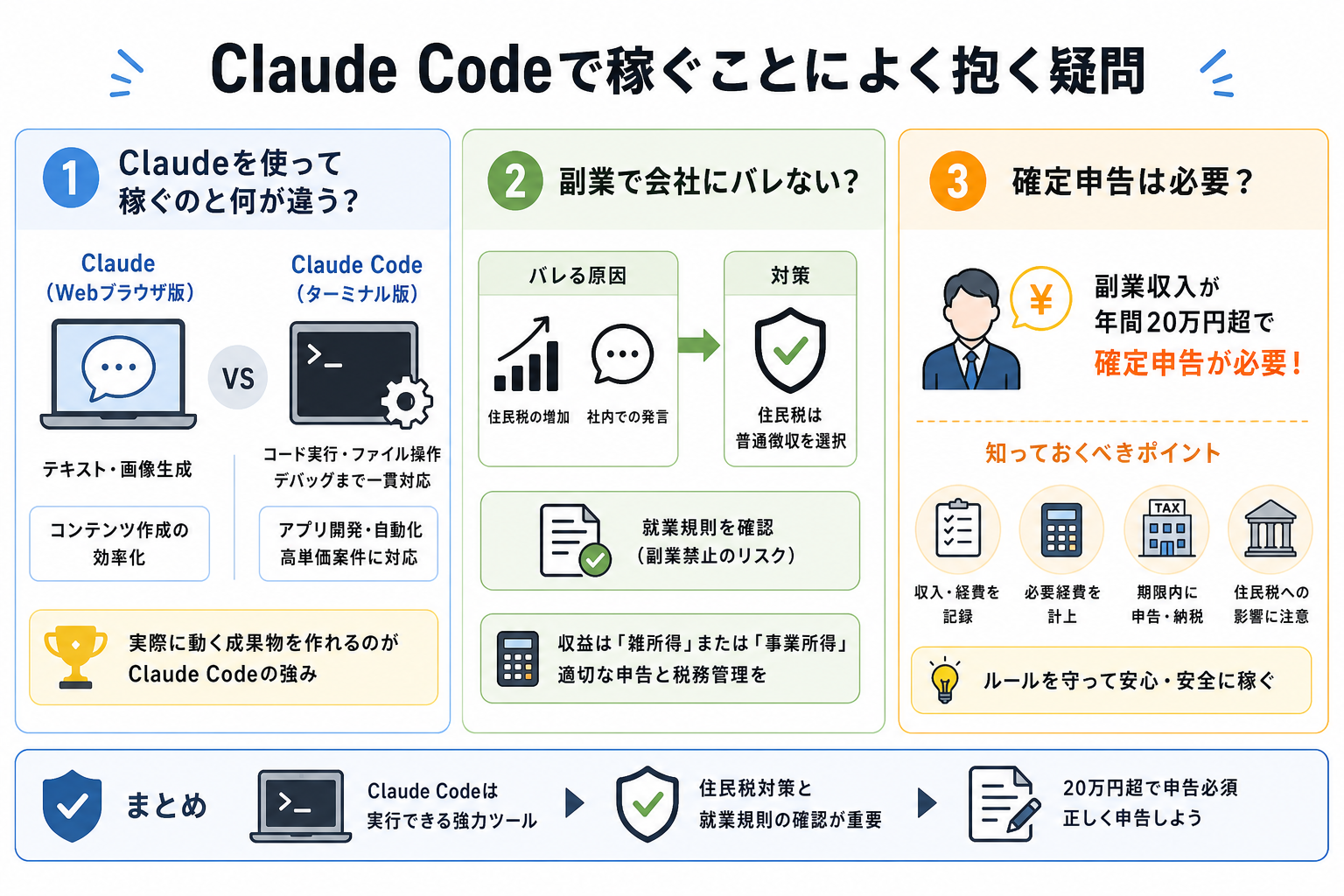 Claude Codeで稼ぐことによく抱く疑問